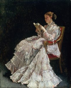 読者、1860年頃 作： Alfred Emile Stevens